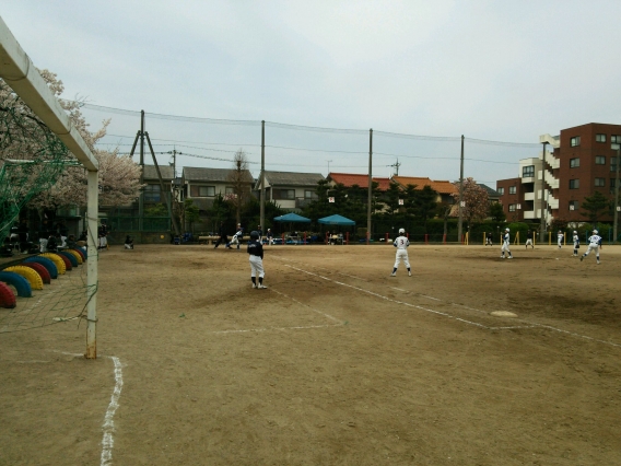森山ラッキーズさんとの練習試合（Ｈ26.4.13）