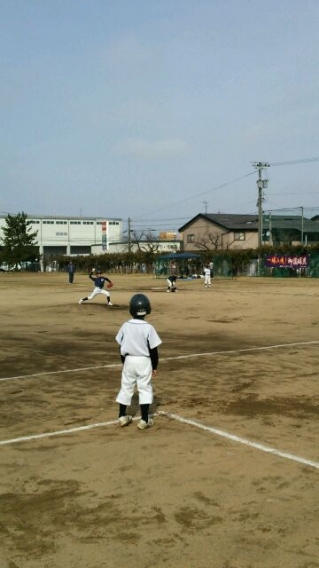 御園学童野球クラブさん中海少年野球クラブさんとの練習試合（Ｈ27.3.21）