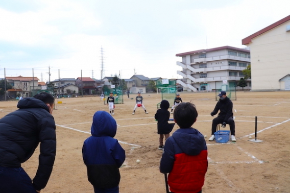 野球体験会の様子（2021.2.11）